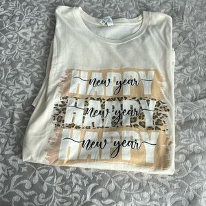 Womens happy new year t shirt